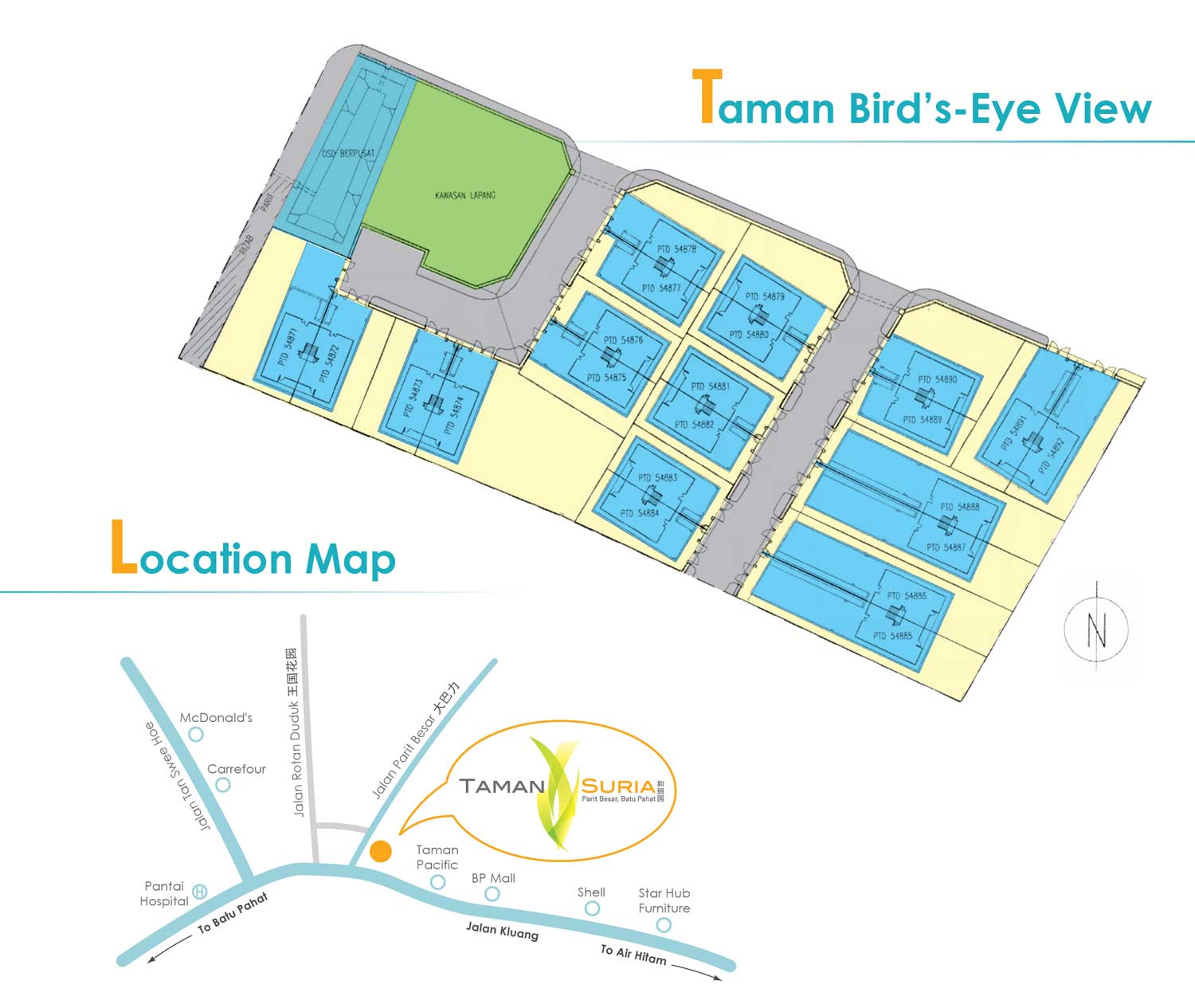 Taman Suria - Location Map